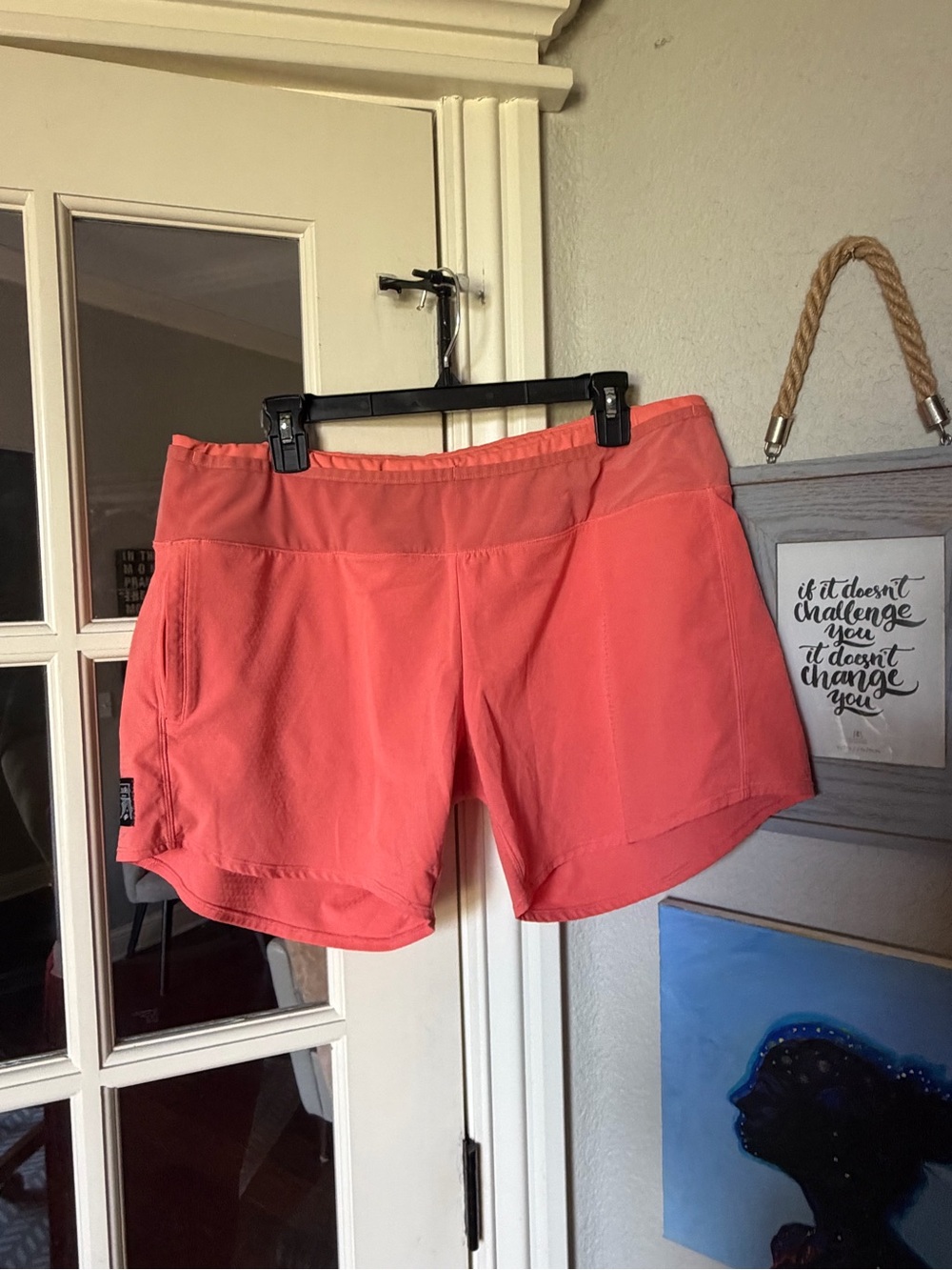 Oiselle Toolbelt Roga Running Shorts Coral Pink Size 14 Trail Marathon